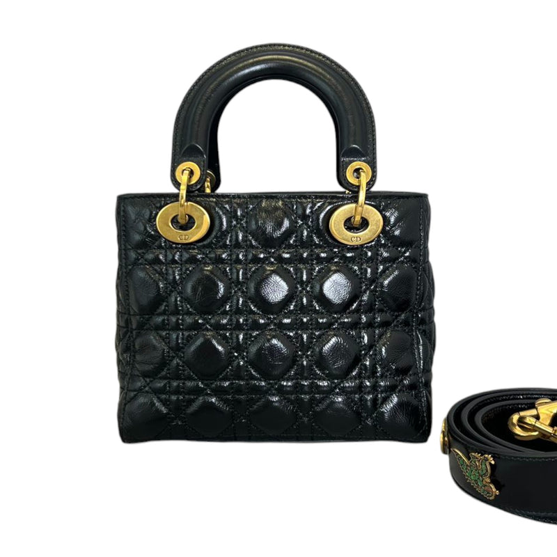 My ABCDior Lady Dior Small Lambskin Cannage Black GHW