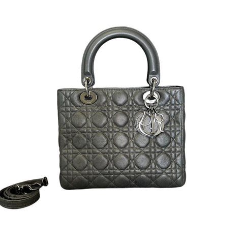 Lady Dior Large Lambskin Cannage Pink GHW