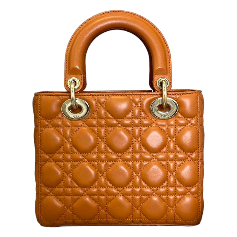 My ABCDior Lady Dior Small Lambskin Orange GHW