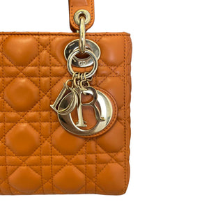 My ABCDior Lady Dior Small Lambskin Orange GHW