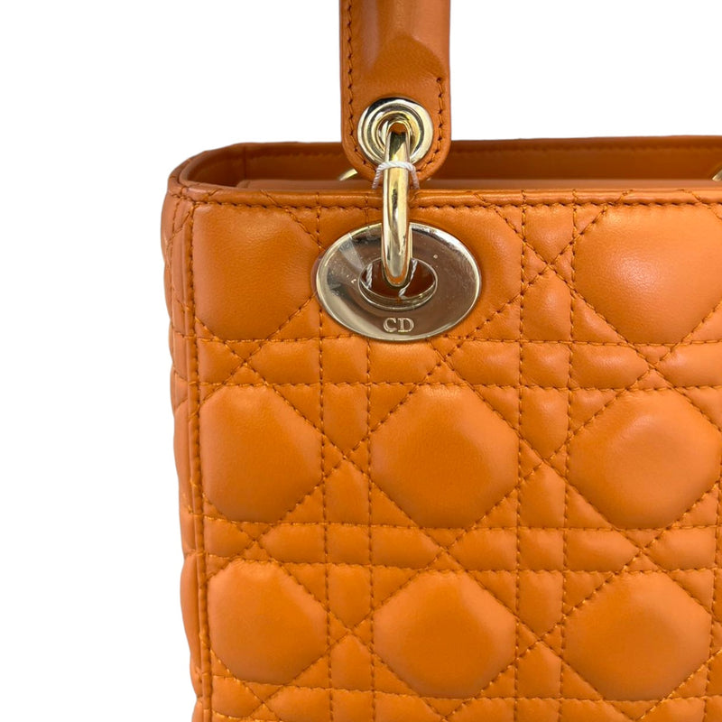 My ABCDior Lady Dior Small Lambskin Orange GHW