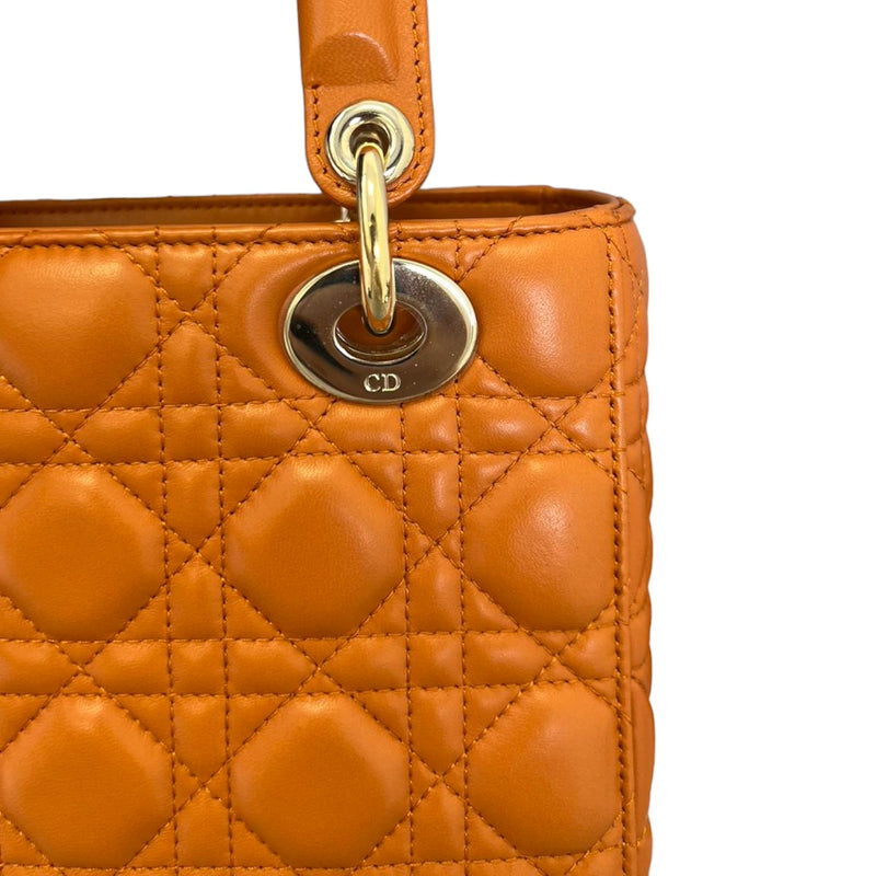 My ABCDior Lady Dior Small Lambskin Orange GHW