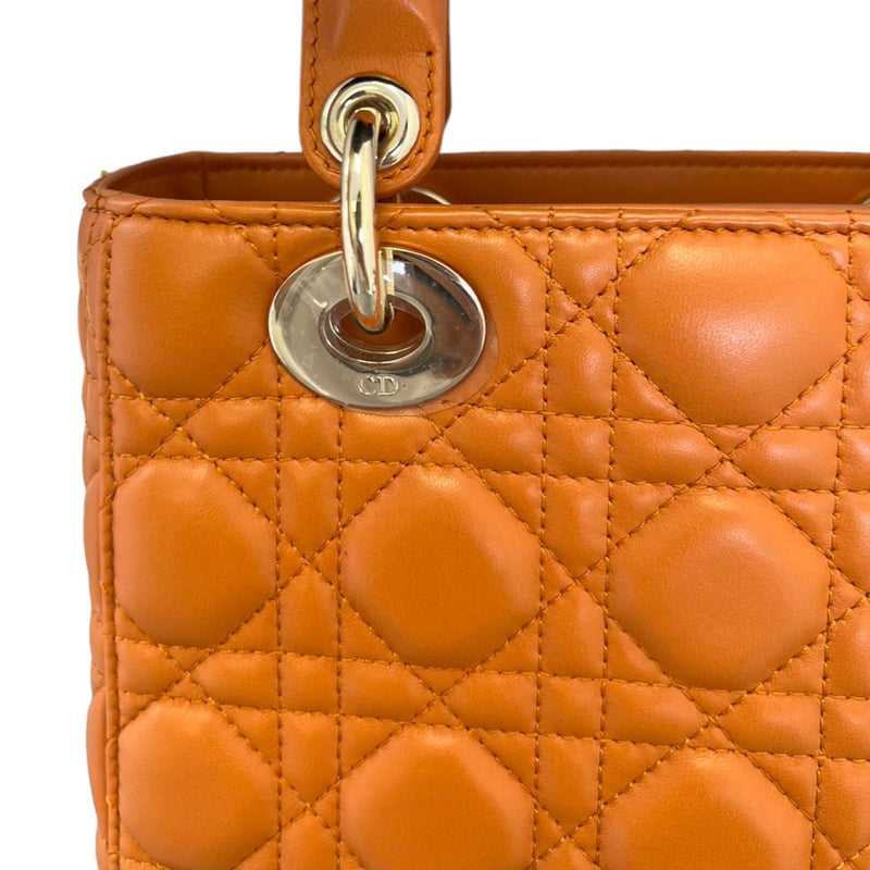 My ABCDior Lady Dior Small Lambskin Orange GHW