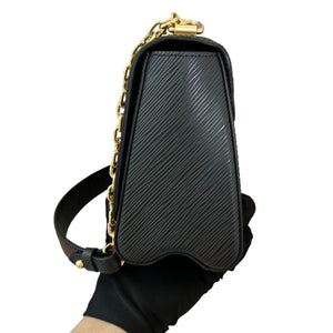 Twist MM Shoulder Epi Leather Black GHW