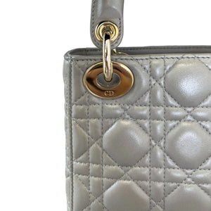 Lady Dior Mini Lambskin Grey GHW