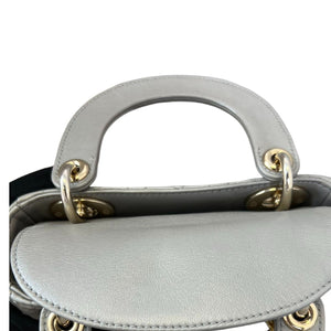 Lady Dior Mini Lambskin Grey GHW