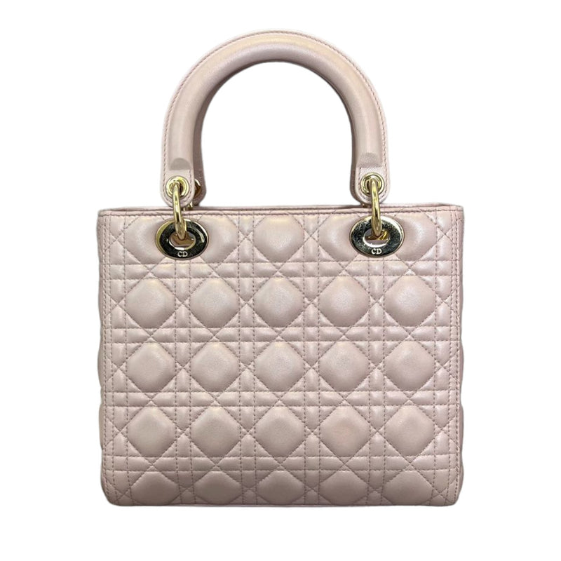 Lady Dior Medium Lambskin Light Pink GHW