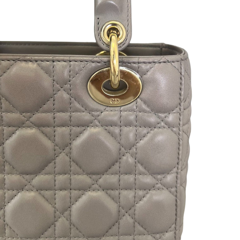 ABCDior Lady Dior Small Lambskin Grey GHW