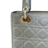 ABC  Lady Dior Small Lambskin Leather Grey GHW