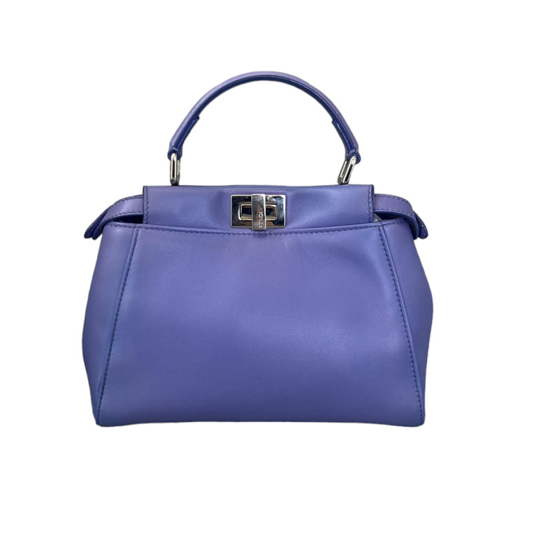 Peekaboo Mini Iconic Satchel Nappa Purple SHW