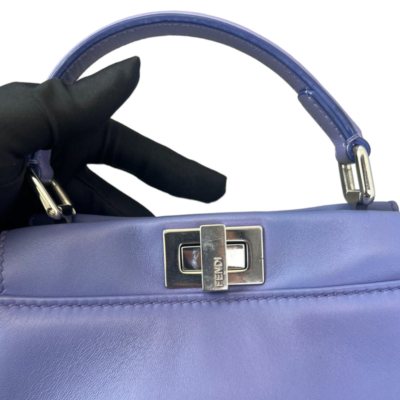 Peekaboo Mini Iconic Satchel Nappa Purple SHW