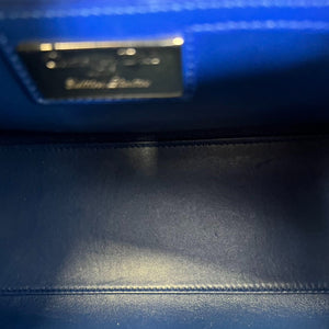 Lady Dior Medium Lambskin Blue GHW