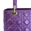 Lady Dior Lambskin Cannage Purple GHW