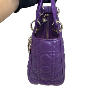 Lady Dior Lambskin Cannage Purple GHW