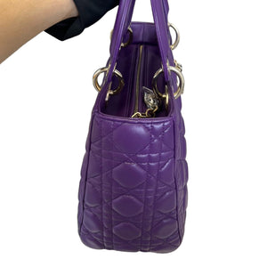 Lady Dior Lambskin Cannage Purple GHW