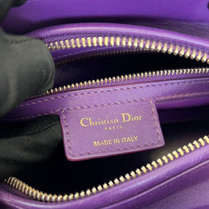 Lady Dior Lambskin Cannage Purple GHW