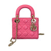 Lady Dior Large Lambskin Cannage Pink GHW