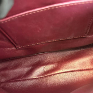 Peekaboo Iconic Satchel Mini Nappa Burgundy SHW