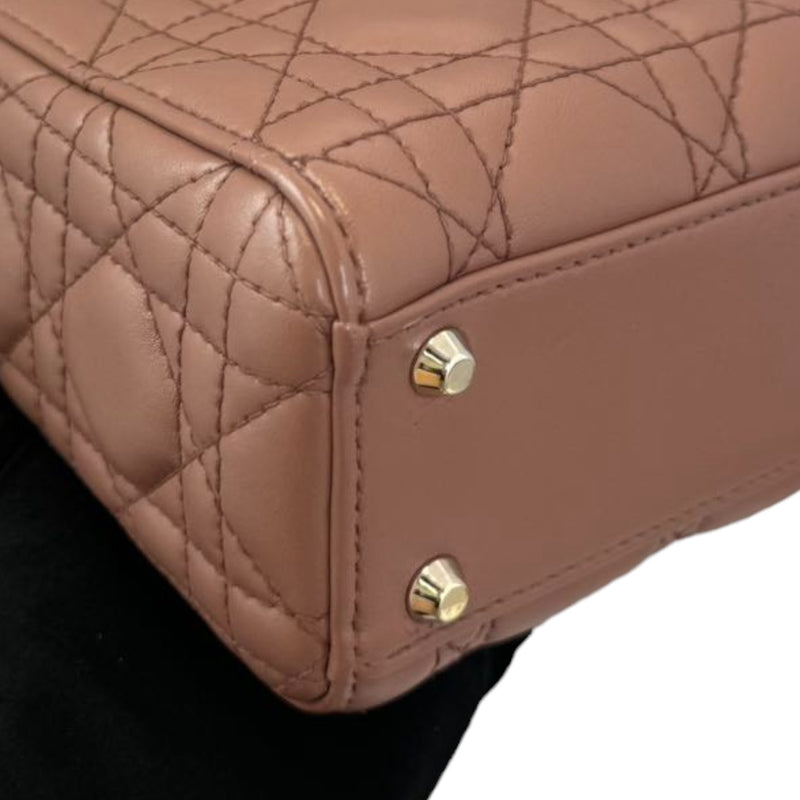 Lady Dior Mini Lambskin Light Brown GHW