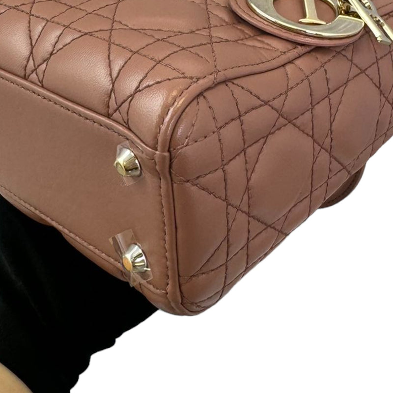 Lady Dior Mini Lambskin Light Brown GHW