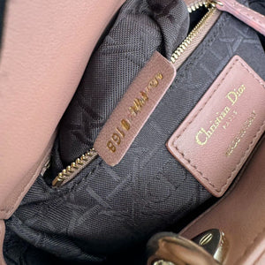 Lady Dior Mini Lambskin Light Brown GHW