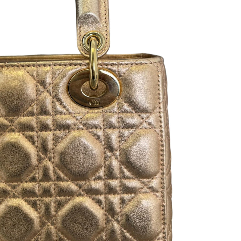 Lady Dior My ABCDior Small Lambskin Cannage Rose Gold GHW