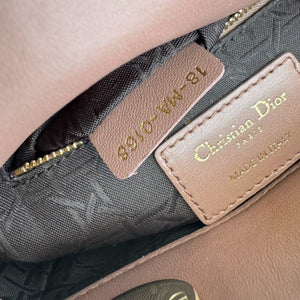 Lady Dior Mini Lambskin Cannage Brown GHW
