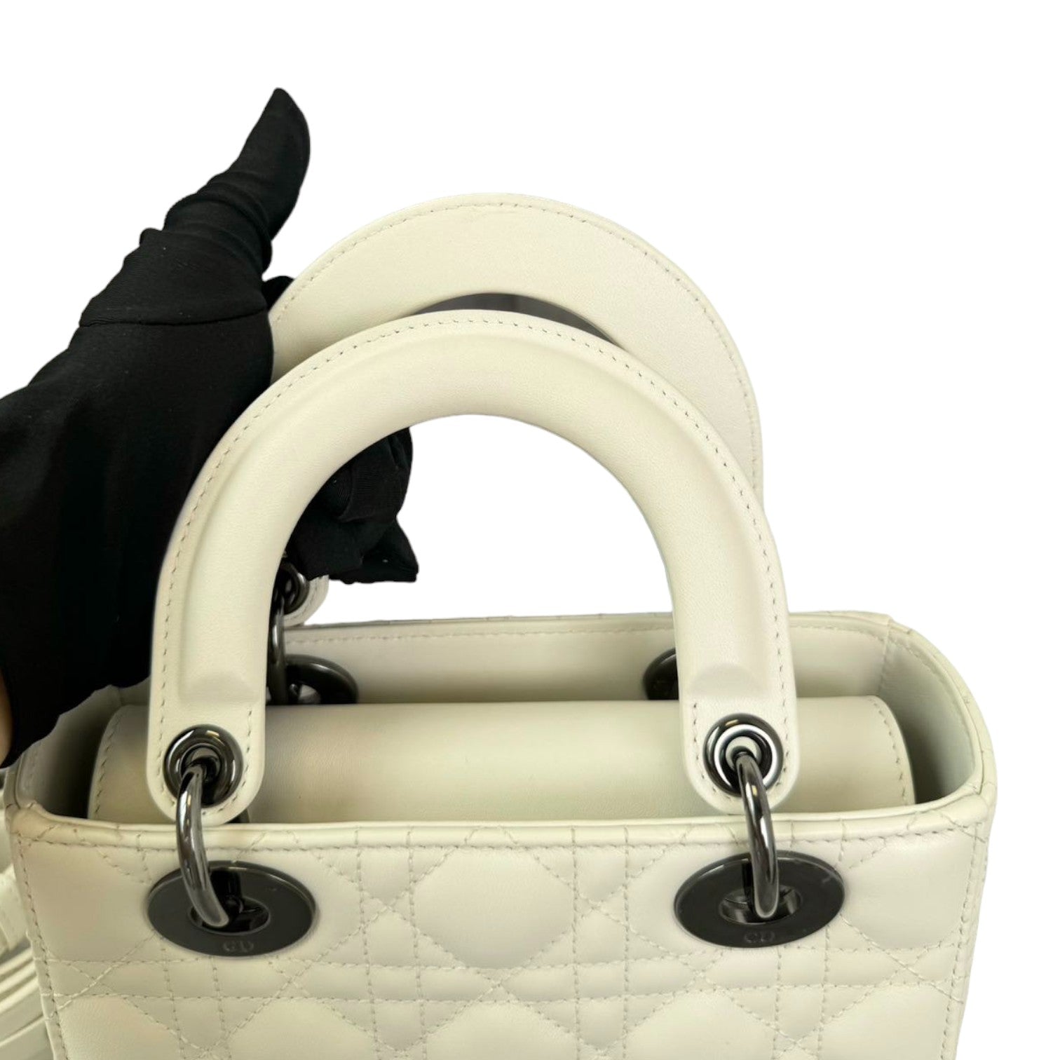 ABCDior Lady Dior Small Lambskin |White Lady Dior SHW Bag|Bag Religion
