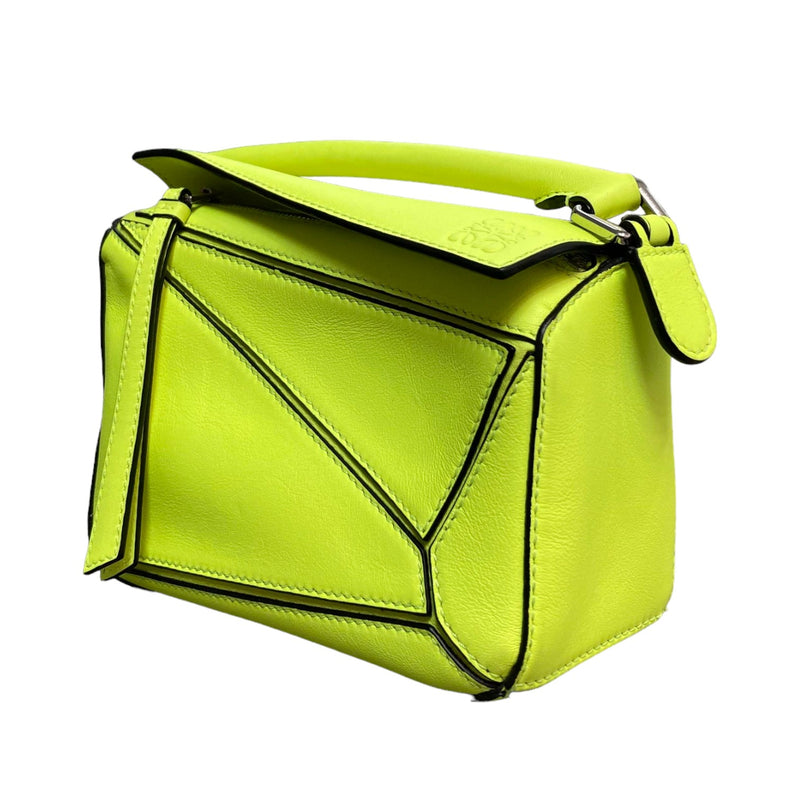 Puzzle Bag Mini Calfskin Yellow SHW