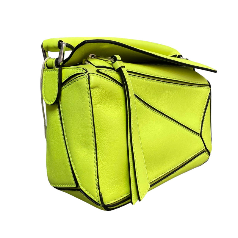 Puzzle Bag Mini Calfskin Yellow SHW