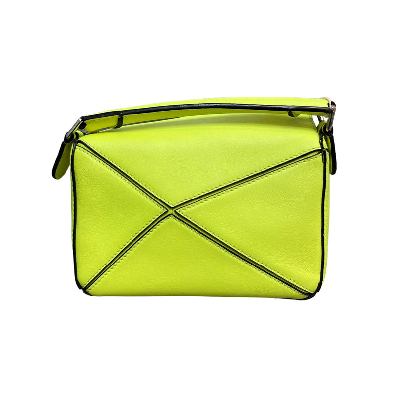 Puzzle Bag Mini Calfskin Yellow SHW