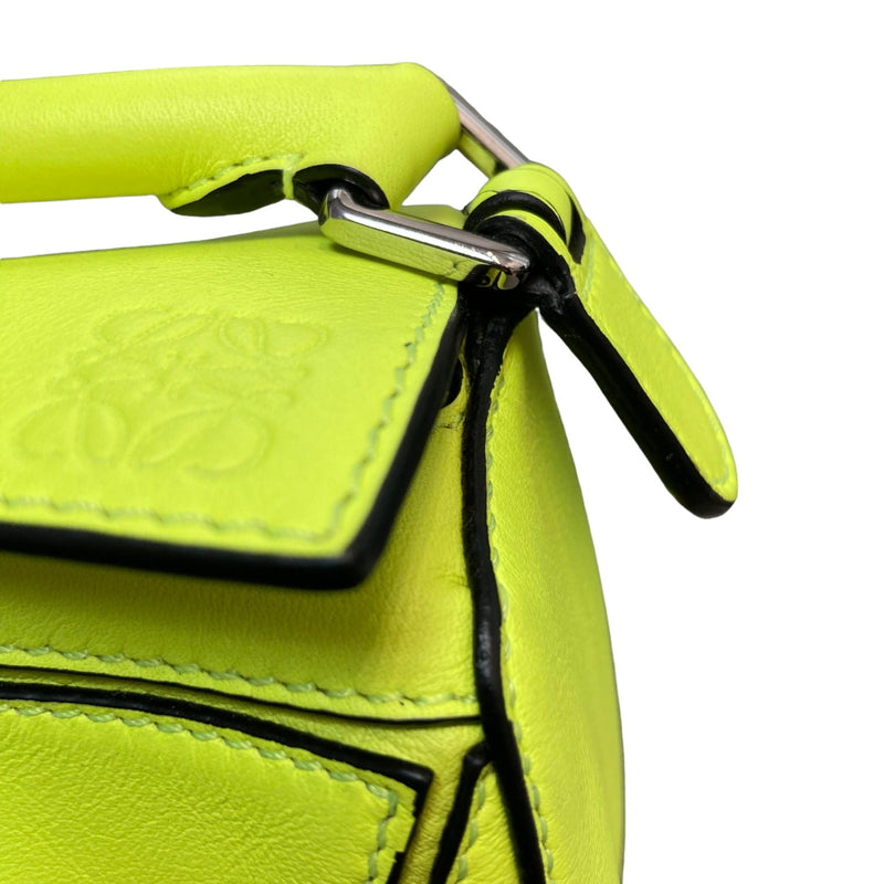 Puzzle Bag Mini Calfskin Yellow SHW
