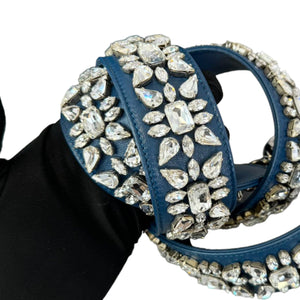 Lady Dior Medium Lambskin Cannage Blue SHW