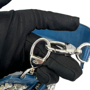 Lady Dior Medium Lambskin Cannage Blue SHW