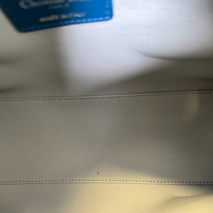 Lady Dior Medium Lambskin Cannage Blue SHW