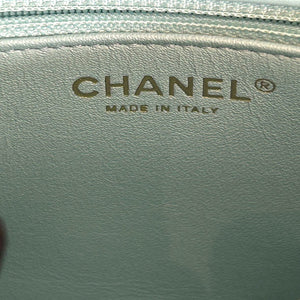 Trendy CC Flap Small Lambskin Quilted Light Blue GHW