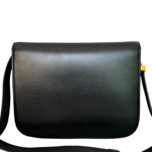 Classic Box Flap Medium Calfskin Black GHW