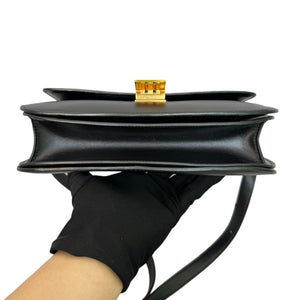 Classic Box Flap Medium Calfskin Black GHW