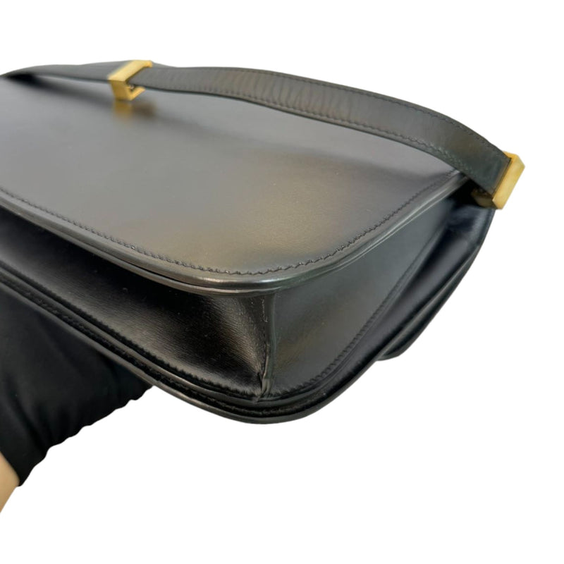 Classic Box Flap Medium Calfskin Black GHW
