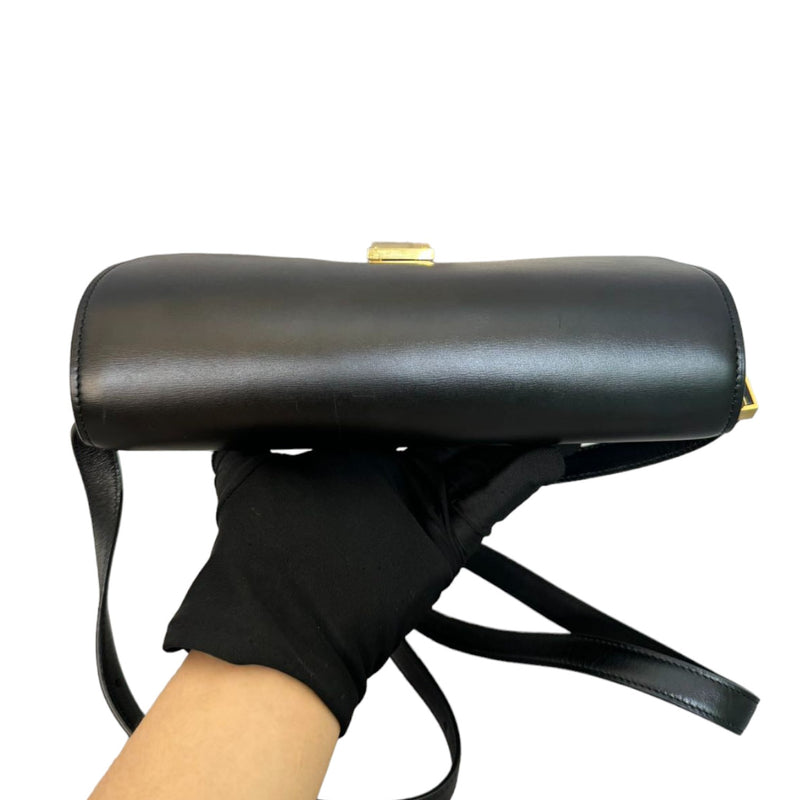 Classic Box Flap Medium Calfskin Black GHW