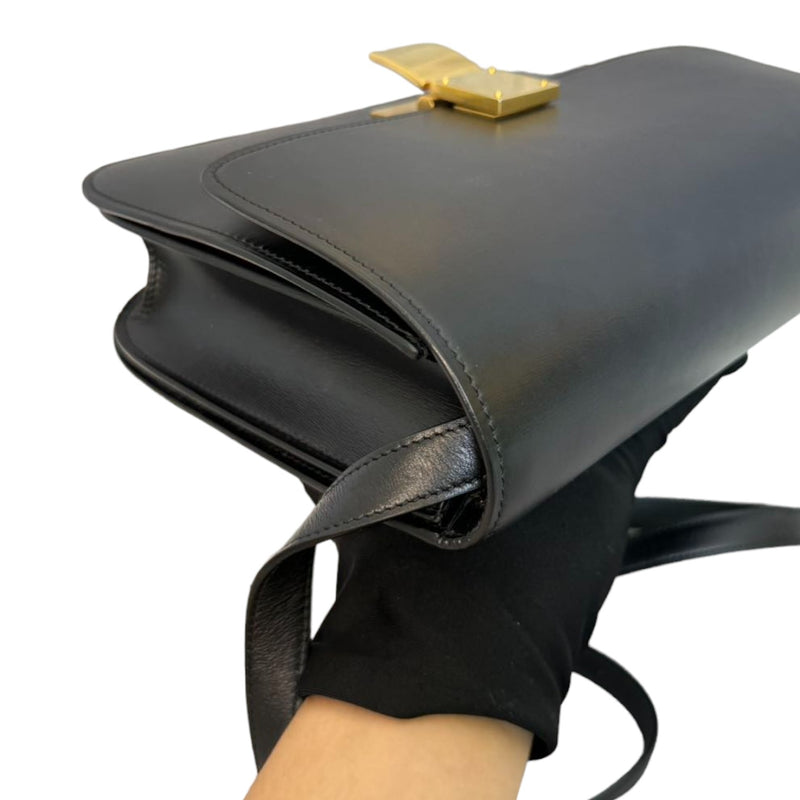 Classic Box Flap Medium Calfskin Black GHW