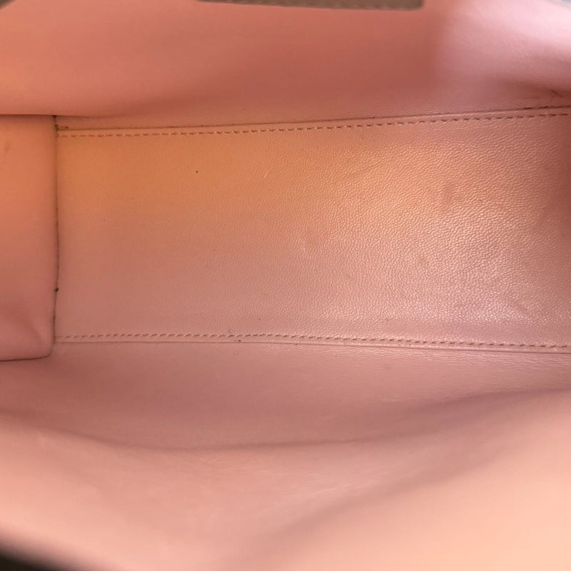 Lady Dior Tri-Color Medium Lambskin Pink Light Pink and Grey SHW