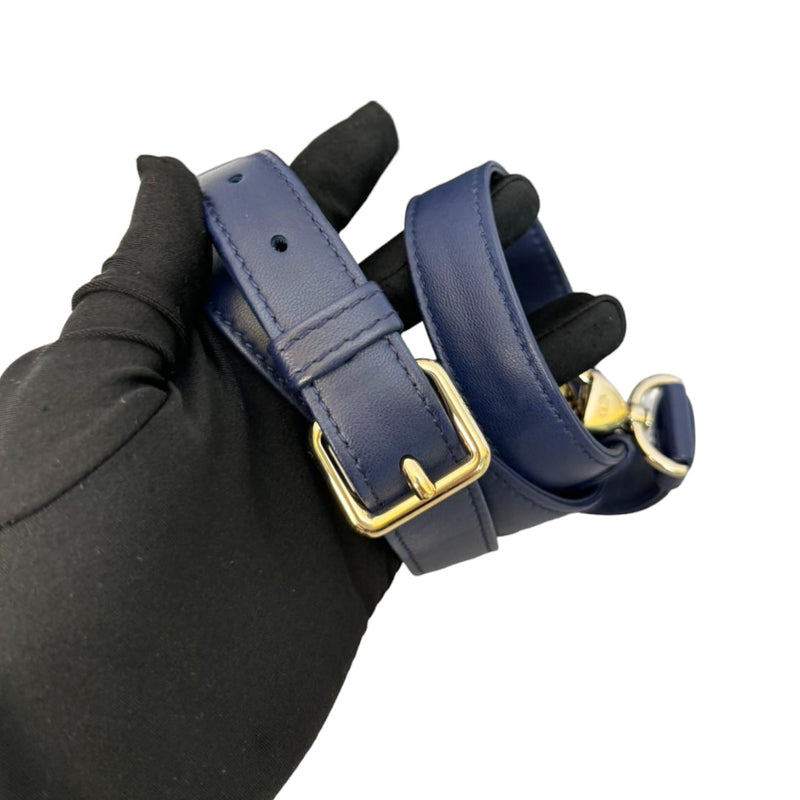 Lady Dior Medium Lambskin Cannage Navy GHW