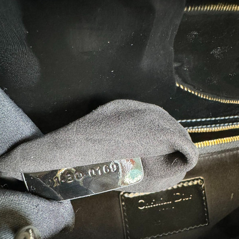 Lady Dior Large Patent Cannage Black GHW