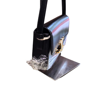 Triomphe Shoulder Shiny Calfskin Black GHW