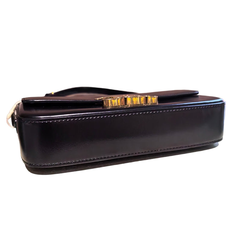 Triomphe Shoulder Shiny Calfskin Black GHW