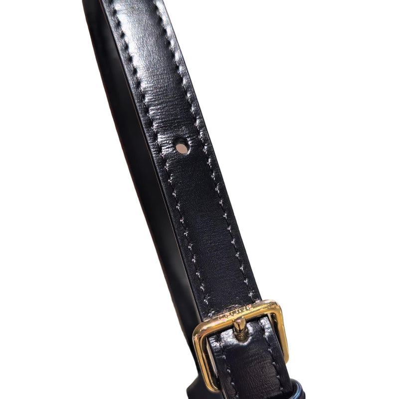 Triomphe Shoulder Shiny Calfskin Black GHW