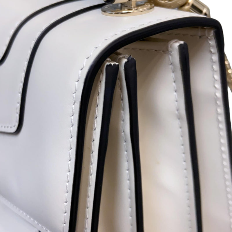 Serpenti Forever Top Handle Calfskin White GHW