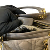 Lady Dior Medium Lambskin Cannage Grey GHW