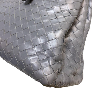 Roma Tote Small Intrecciato Calfskin Grey